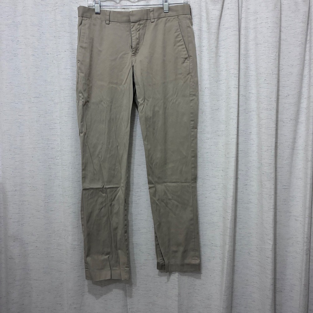 Express Photographer Mens 29/30 Khaki Tan Slim Fit Chino Pants Cotton Stretch